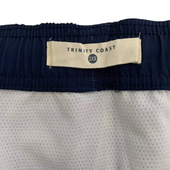 Trinity Coast Colorblock Swim Trunks B&T Size 2XB Blue Combo 3 Pockets UPF 40+ - Picture 6 of 7